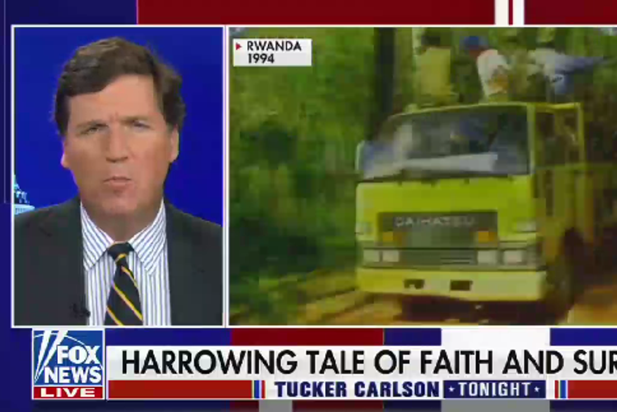 This Is Just Like What They Did To The Tutsis, Said Tucker About MSNBC Being Mean To White People