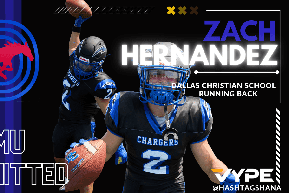 Dallas Christian Star RB, Zach Hernandez, commits to SMU