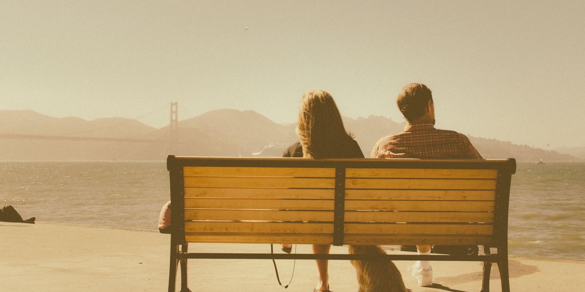 couple on a bench