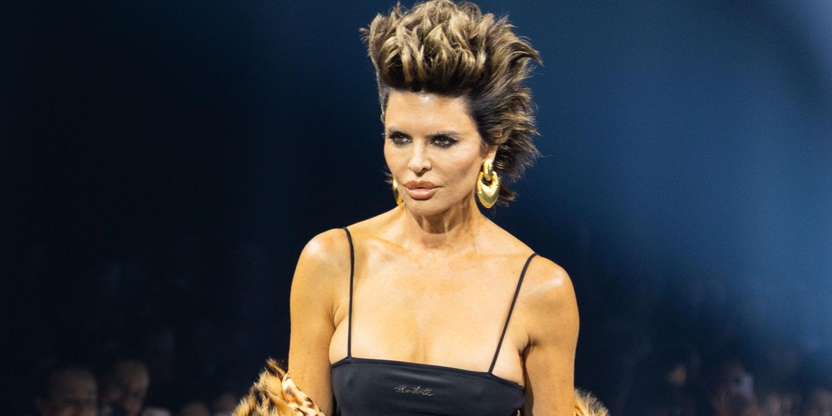 Lisa Rinna Goes Glam Rock for Runway Outing in Copenhagen