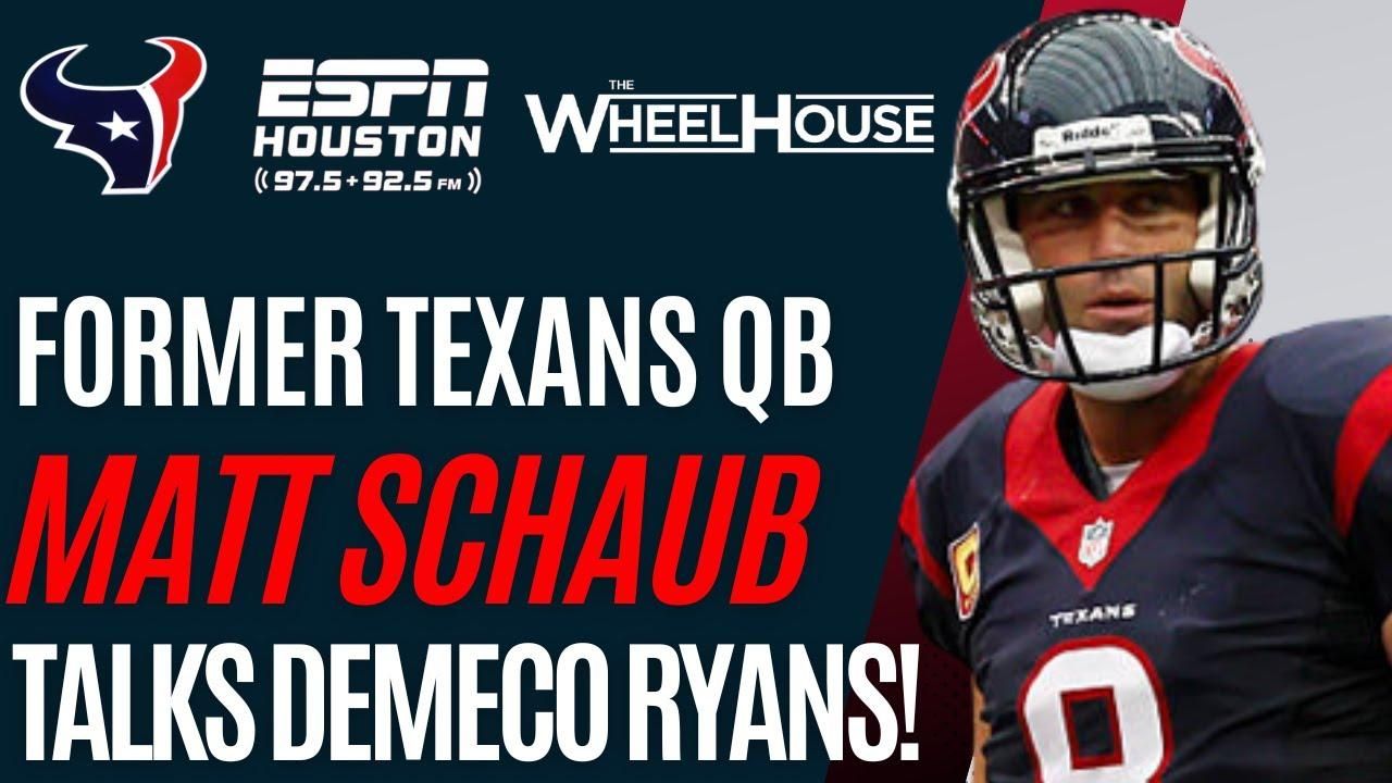 Former Houston Texans QB Matt Schaub dishes on DeMeco Ryans hire