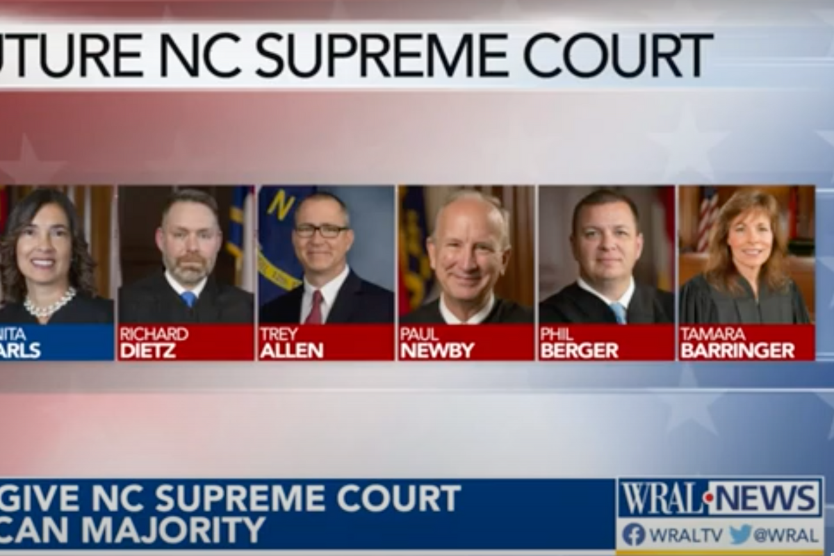 North Carolina Supreme Court's New GOP Majority Calls 'Do Over' On Past Voting Rights Rulings GOP Lost