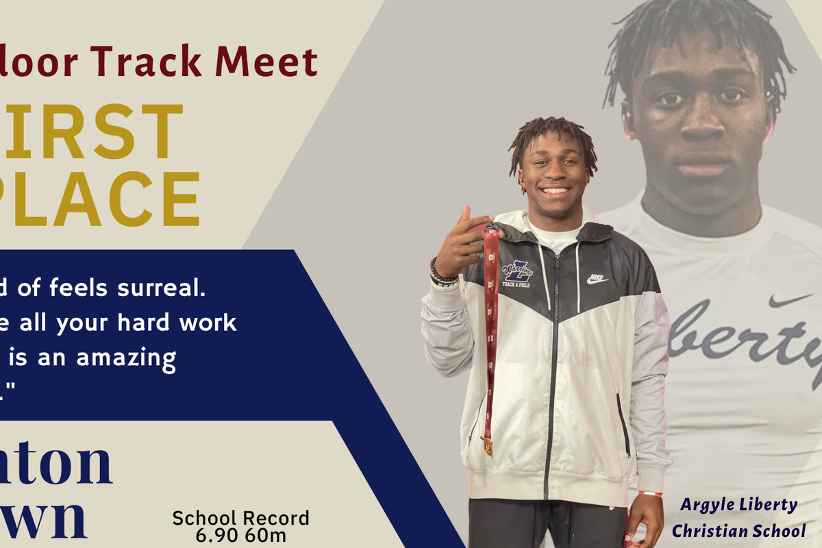 Breaking Records: Quinton Brown breaks Liberty Christian school 60m record