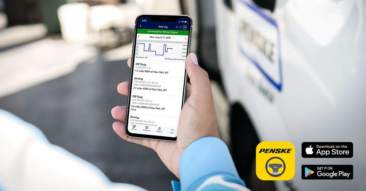 Penske Truck Leasing Announces Certification of Penske Driver™ App
as Electronic Logging Device in Canada