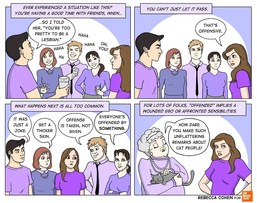 a four panel comic