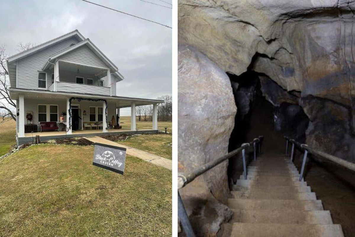 Black-Coffey Caverns; cave house; basement cave; Baker Cavern