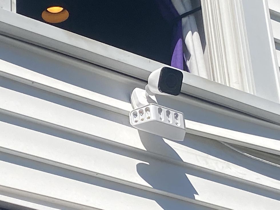 a photo of Vivint Spotlight Pro installed on the side of a house.