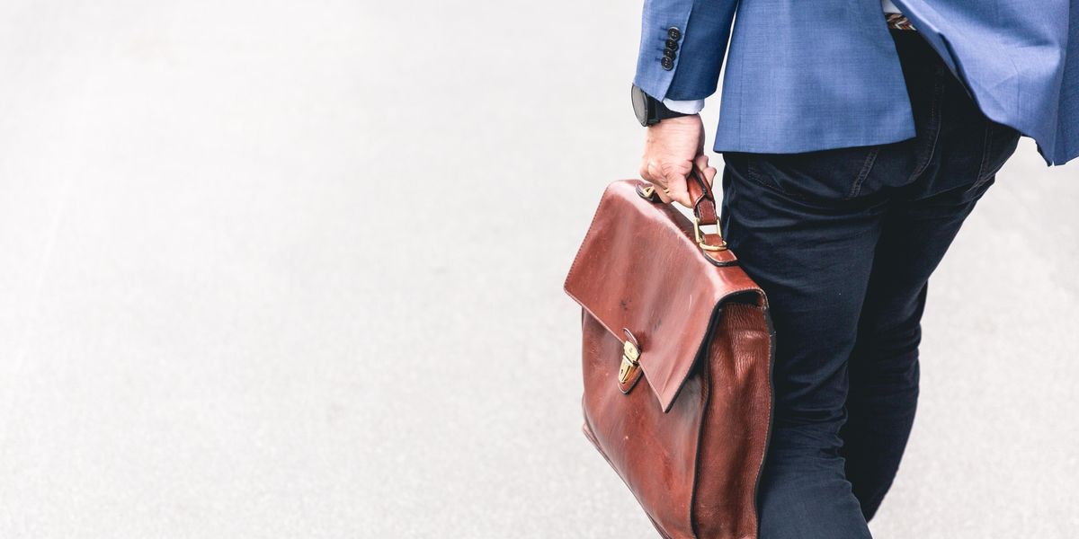 Man holding briefcase