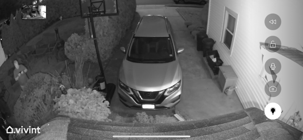 a photo from Vivnt app from Spotlight Pro showing full view of camera