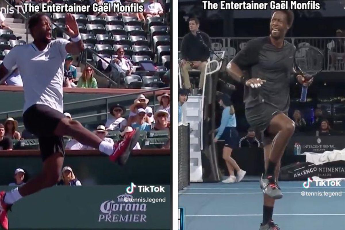 Gaël Monfils; tennis; the entertainer; sports; tiktok