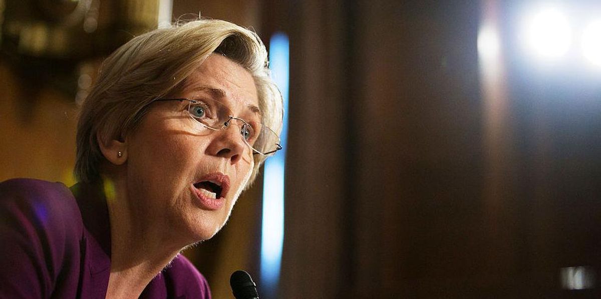 Elizabeth Warren was schooled with a quick constitutional lesson after filing a lawsuit that contradicts the founding document Elizabeth Warren was schooled with a quick constitutional lesson after filing a lawsuit that contradicts the founding document