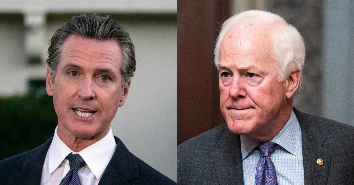 Gavin Newsom; John Cornyn