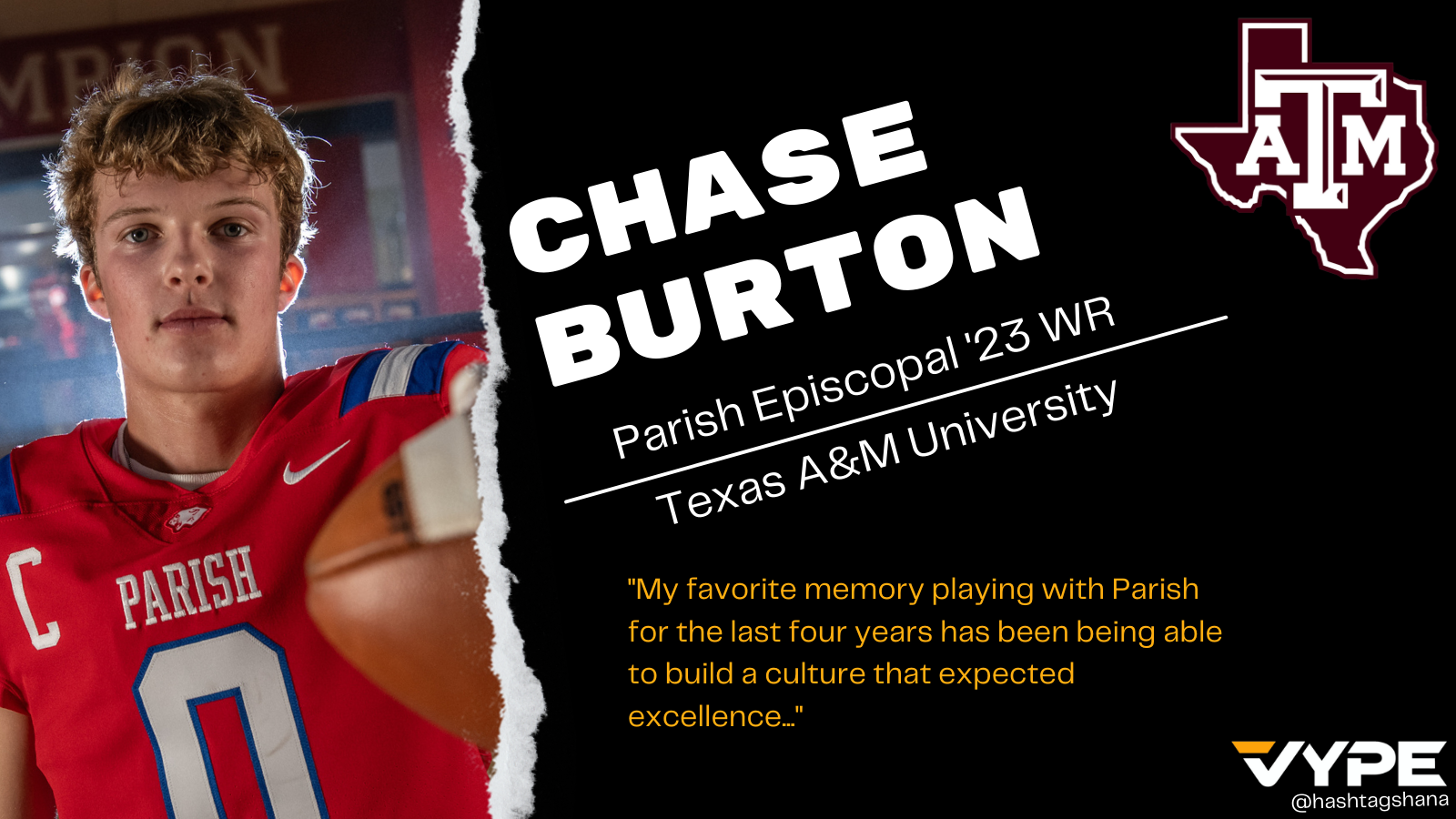 Parish Episcopal's Chase Burton signs with Texas A&M Football