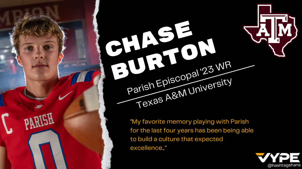 Parish Episcopal s Chase Burton signs with Texas A M Football VYPE