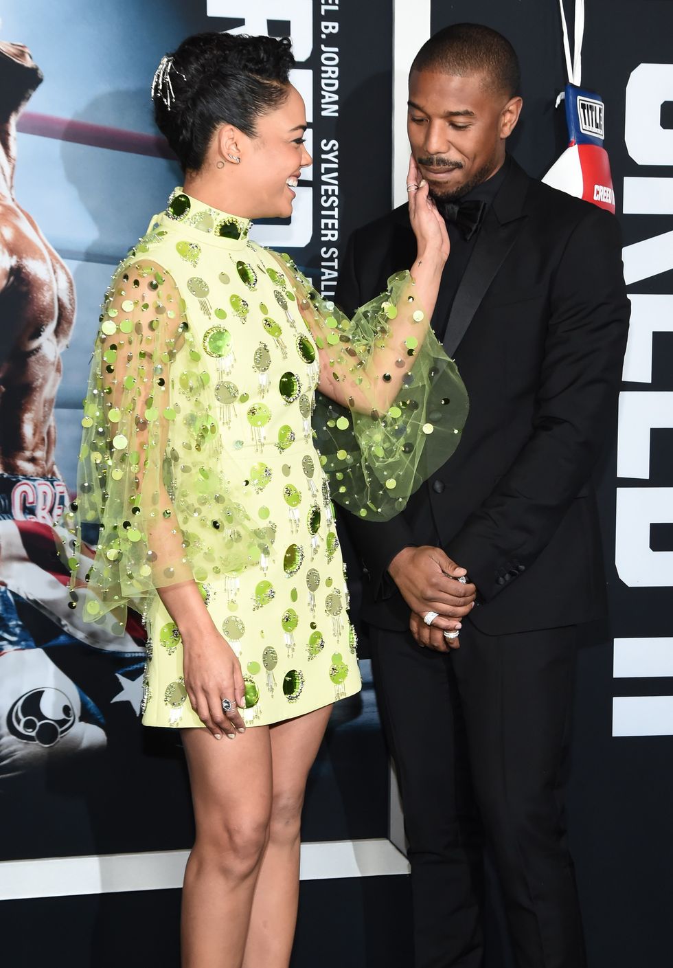 Michael B. Jordan Tessa Thompson Creed Chemistry Goes Viral xoNecole