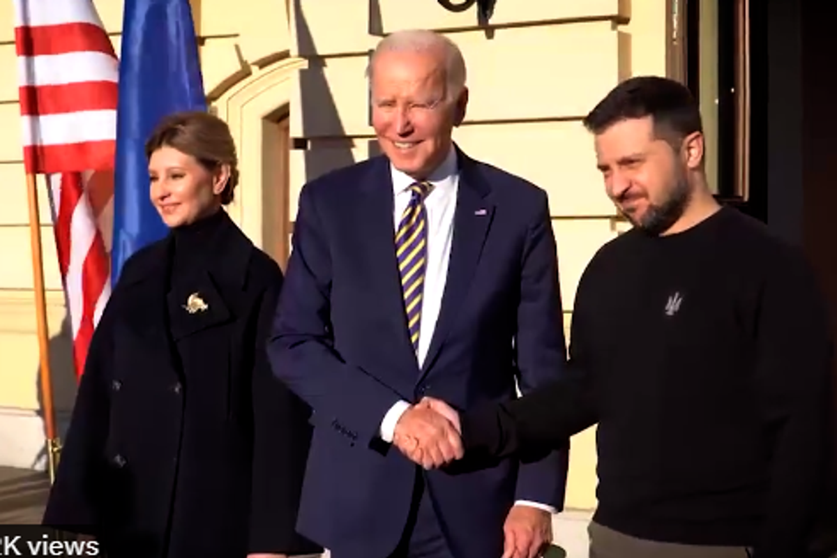 Biden Is In Ukraine, And GOP Seditionists And Putin Apologists Think They Have Something To Say About That