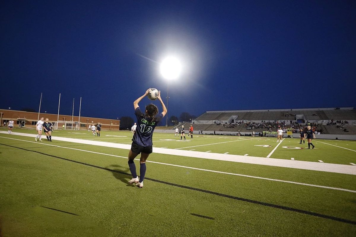 V.R. Eaton Lady Eagles Soccer Battling Through District