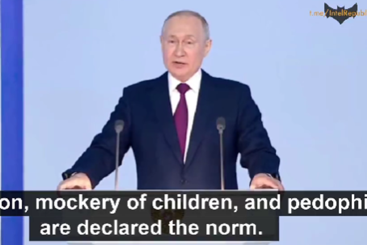 Has Putin Been Reading Libs Of TikTok Or Do All Bigots Just Sound The Same?