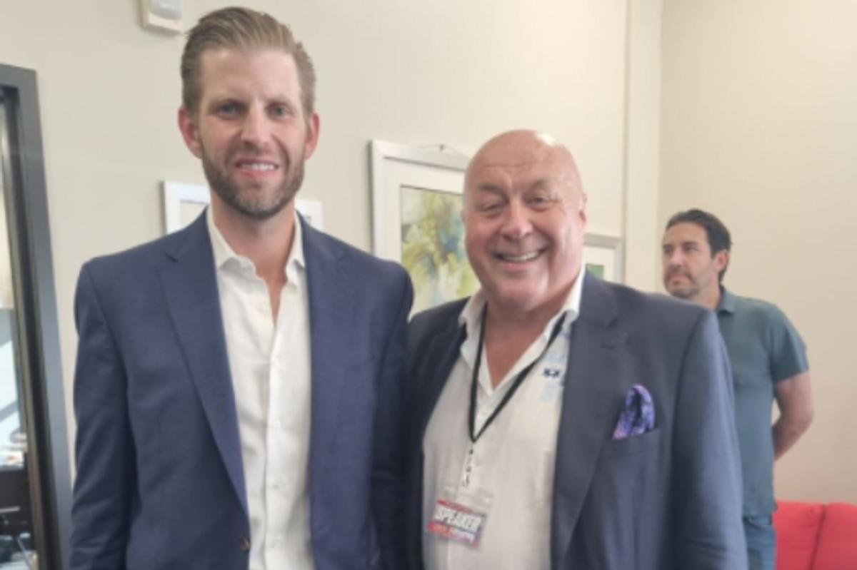 Eric Trump and Charlie Ward