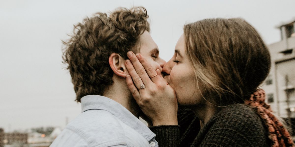 Couple kissing