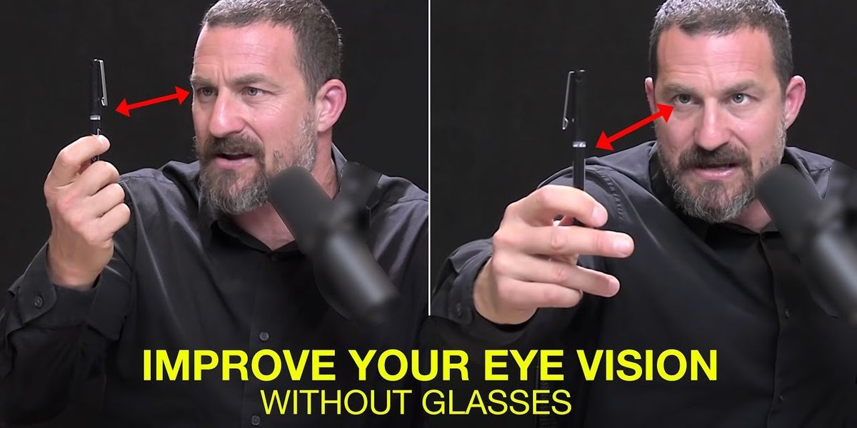 Andrew Huberman shows how to improve vision without glasses - Upworthy