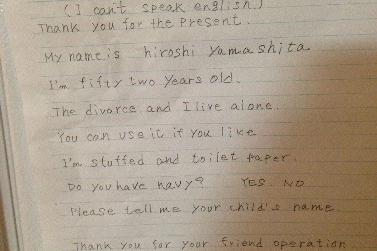 Reddit; viral note; American family; Japanese neighbor; kindness