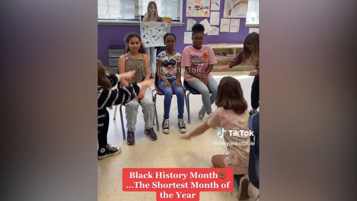 White students bow down to black classmates for teacher’s TikTok skit — educator suspended for using kids as ‘political props’ White students bow down to black classmates for teacher’s TikTok skit — educator suspended for using kids as ‘political props’