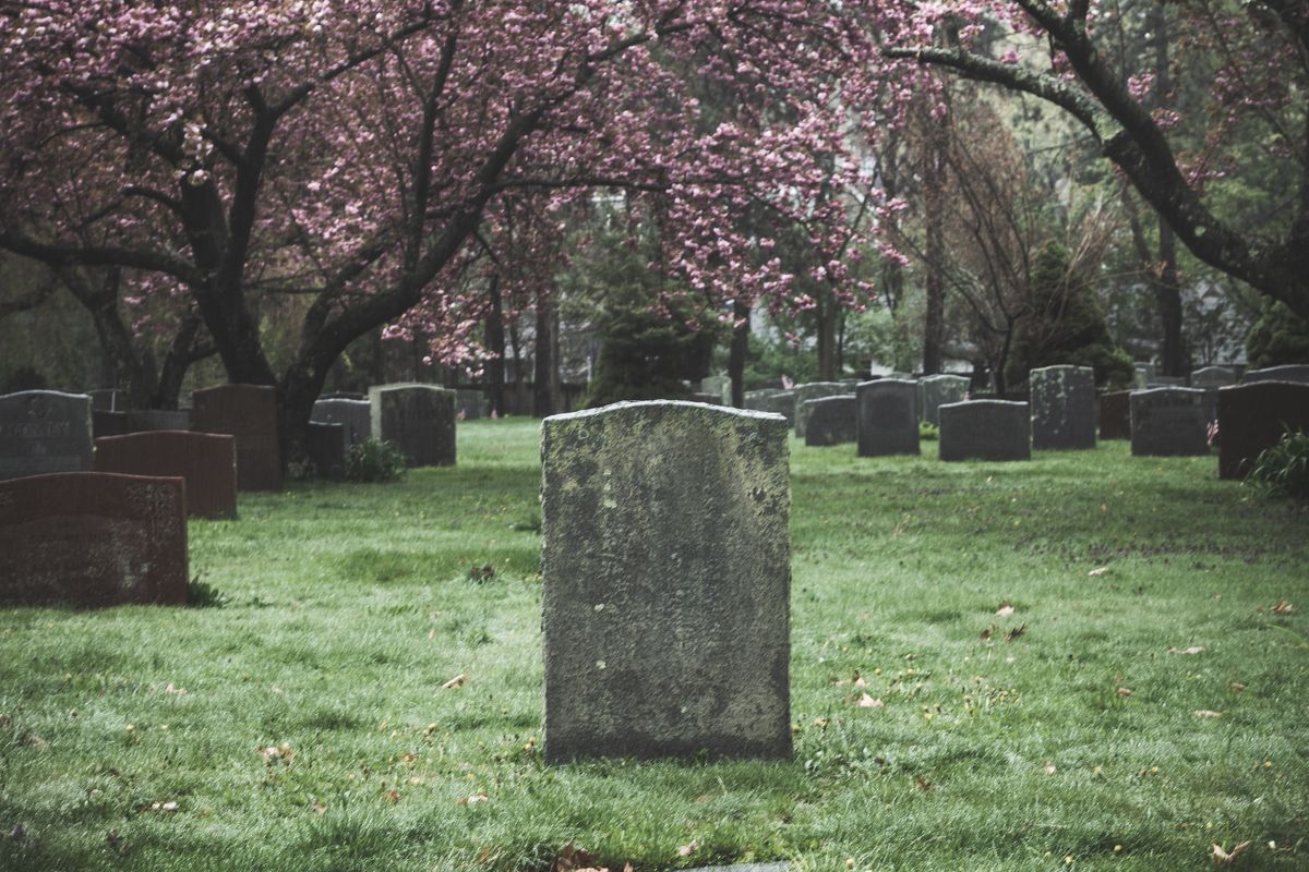 A graveyard