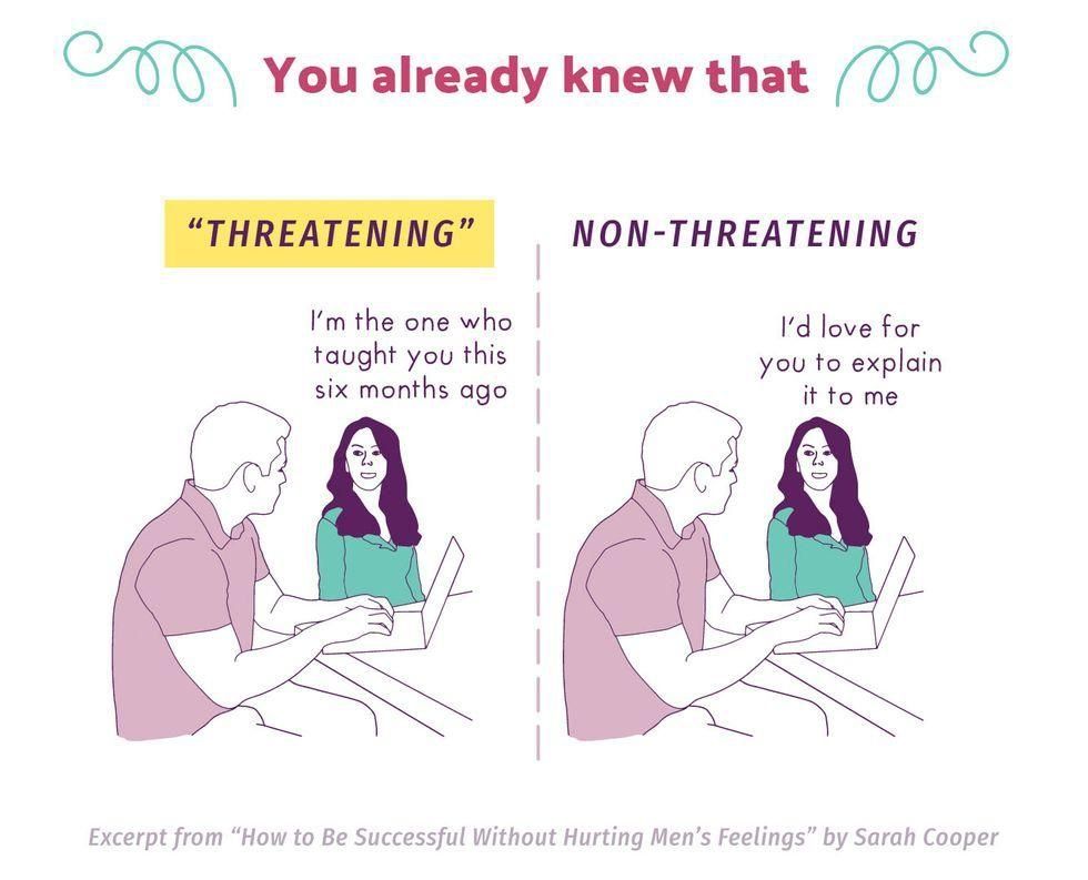 threats, non-threatening, mansplain