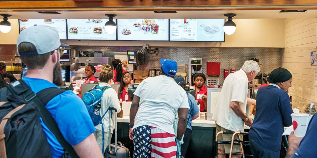 Pennsylvania Chick-fil-A restaurant bans unaccompanied minors after some repeatedly vandalize, steal and curse Pennsylvania Chick-fil-A restaurant bans unaccompanied minors after some repeatedly vandalize, steal and curse