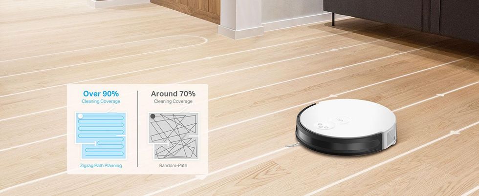 an illustration on the navigation that comes with TP-Link Tapo RV10 robot vacuum
