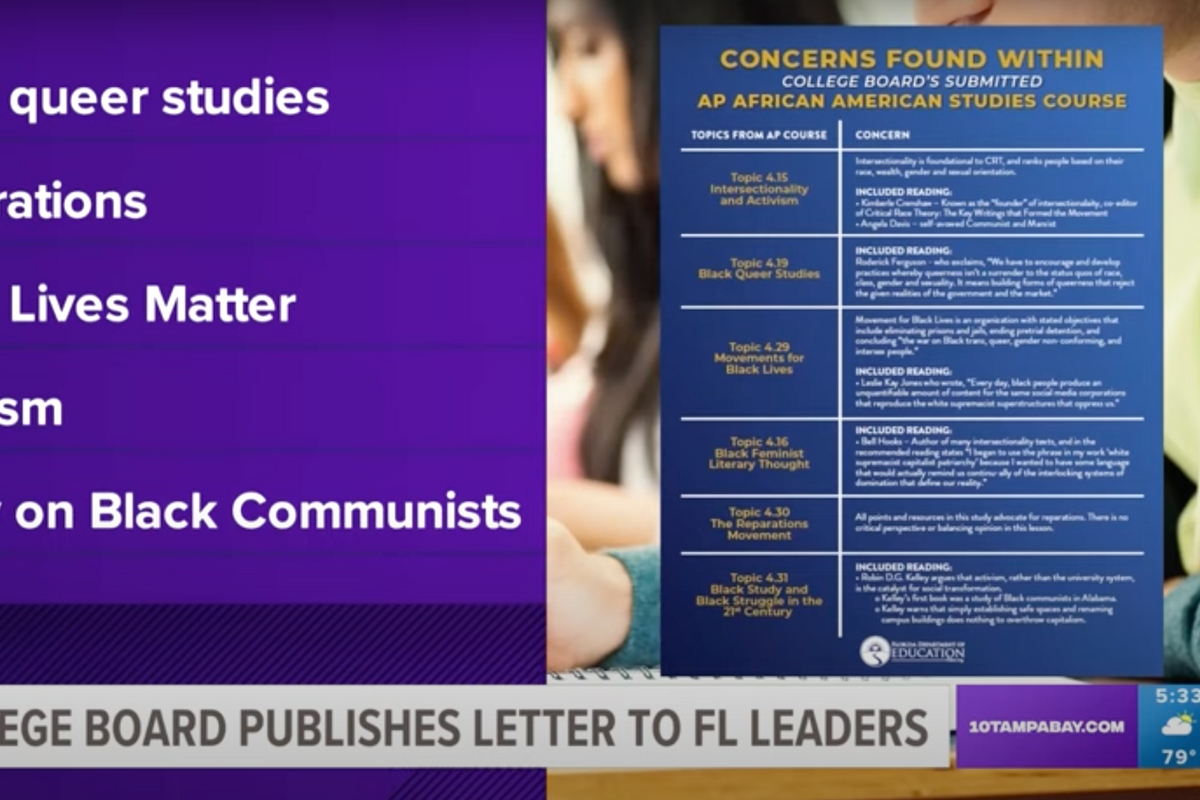 College Board MAYBE Suggesting Ron DeSantis Lyin’ POS Who Hates Education, Black History