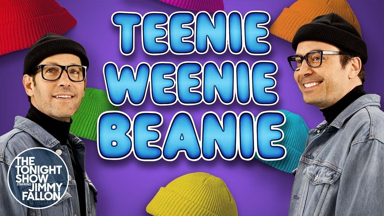 paul rudd, jimmy fallon, teenie weanie beanie song