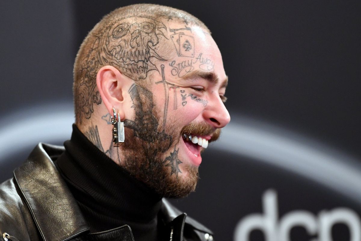 Post Malone's Face Tattoos - wide 1