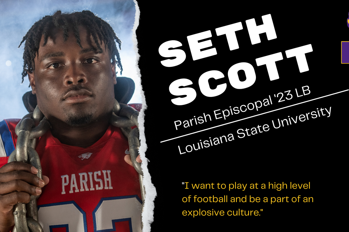 Parish Episcopal Star LB, Seth Scott, signs with LSU Football
