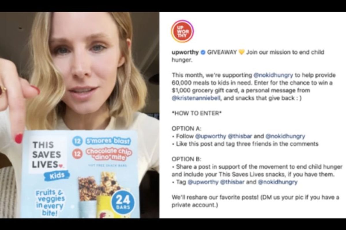 Win $1,000 and a personal message from Kristen Bell - Upworthy