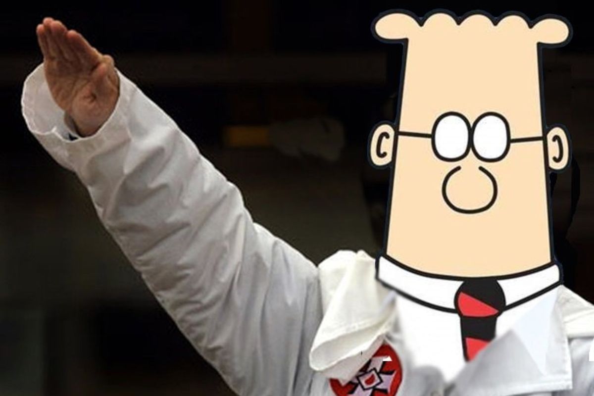 Having F*cked Around, Dildo Guy Scott Adams Finds Out. Hard.