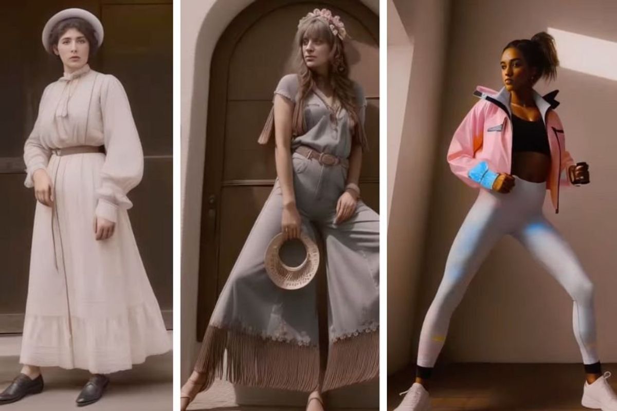 AI shows how women's fashion has changed over the years - Upworthy