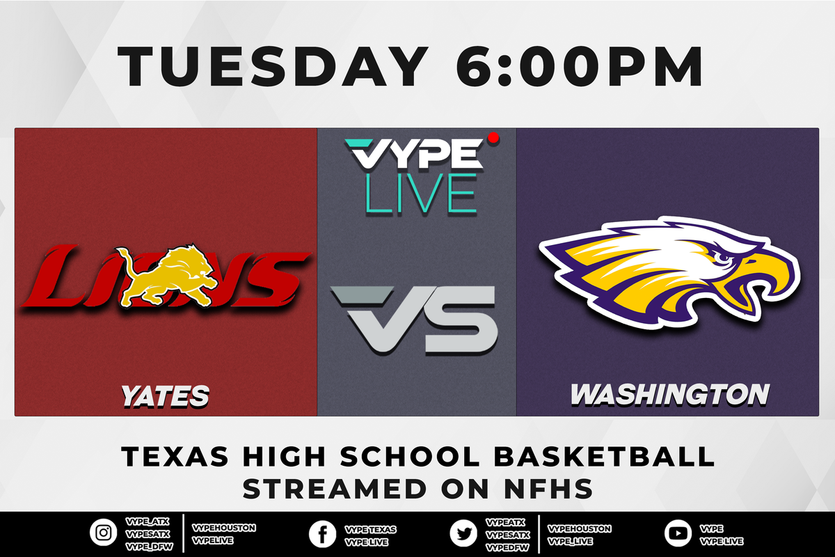 6PM - NFHS | 4A Boys Basketball, Reg. III Quarterfinal: Yates vs. Washington
