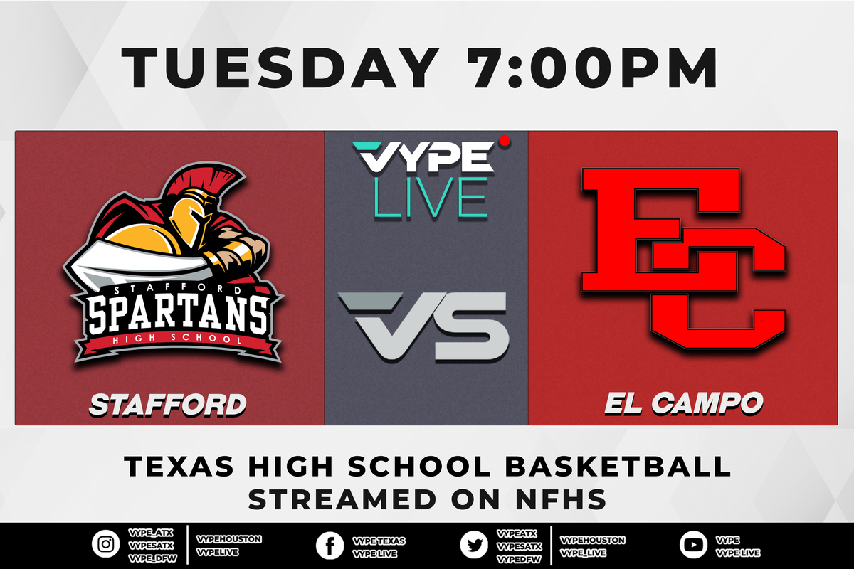 VYPE Live - NFHS | 4A Boys Basketball, Reg. IV Quarterfinal: Stafford vs. El Campo