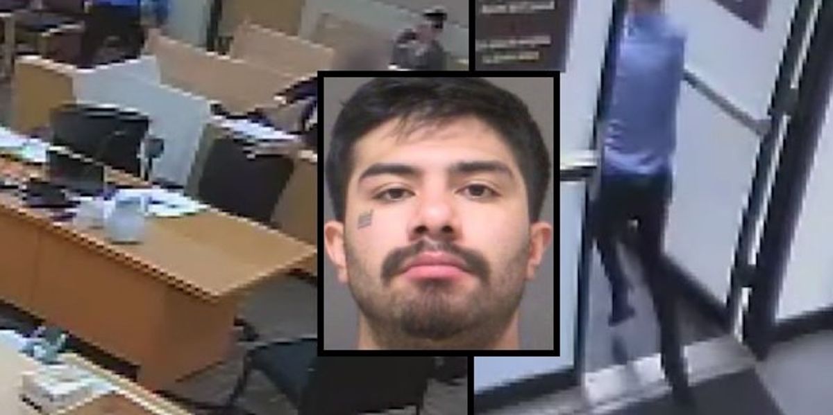 NextImg:Murder suspect makes brazen escape from courthouse during trial break: Video