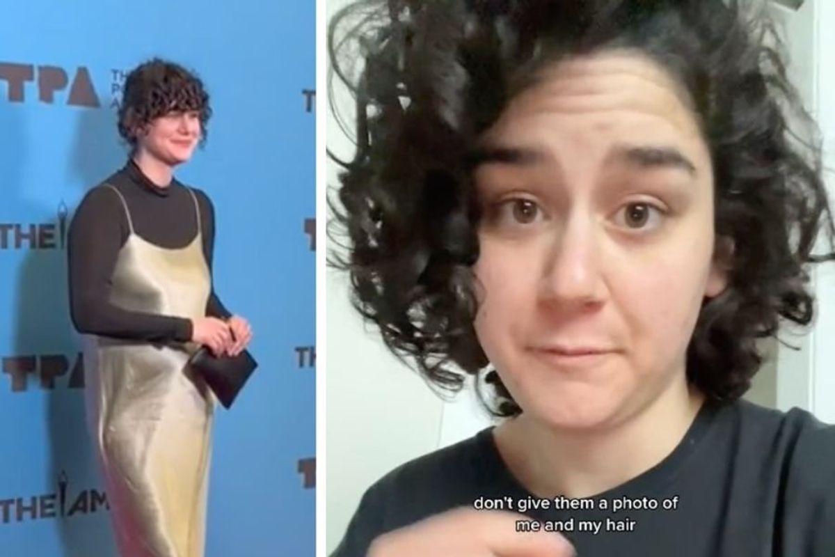 elyse myers, curly hair tiktok, curly hair tips