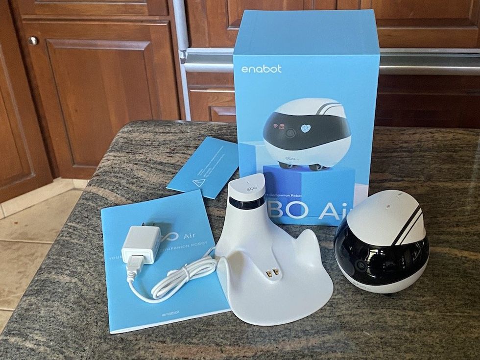 a photo of EBO Air Robot unboxed