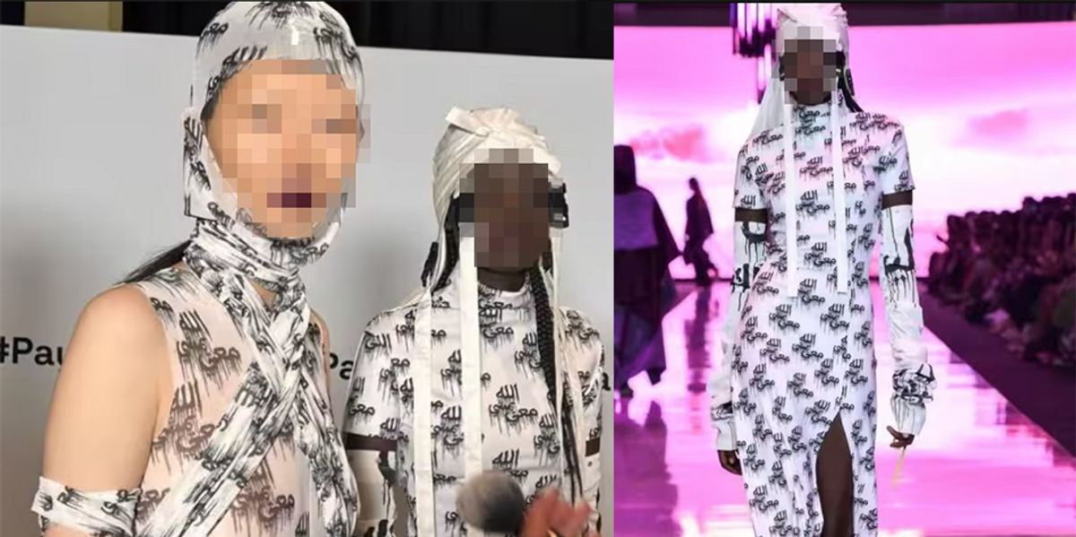 NextImg:Fashion show with 'Allah' printed on clothes in Arabic draws criticism of Australian 'androgynous' brand