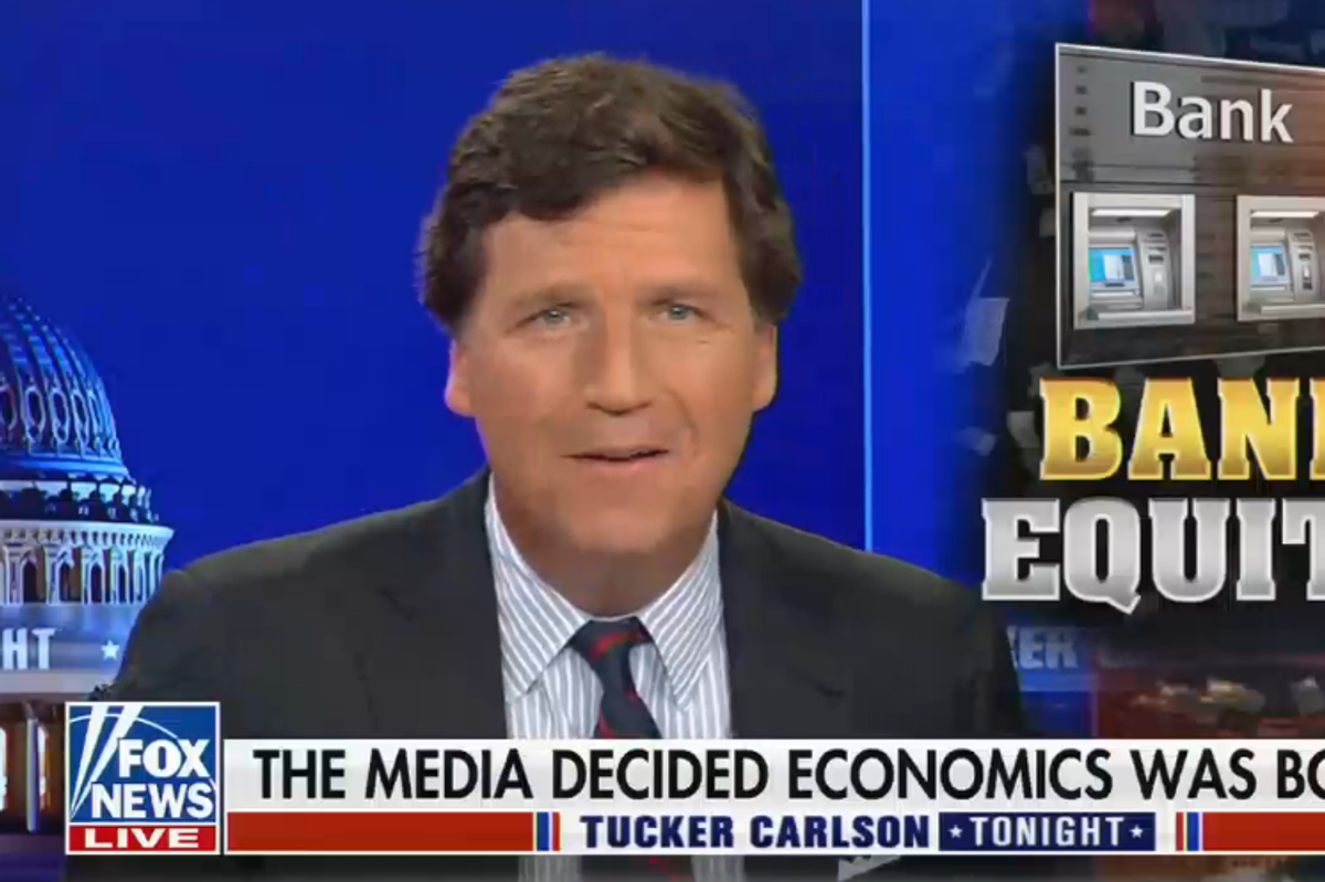 Is Tucker Malfunctioning? Is It The Woke Banks' Fault? Can Somebody Restart Tucker?