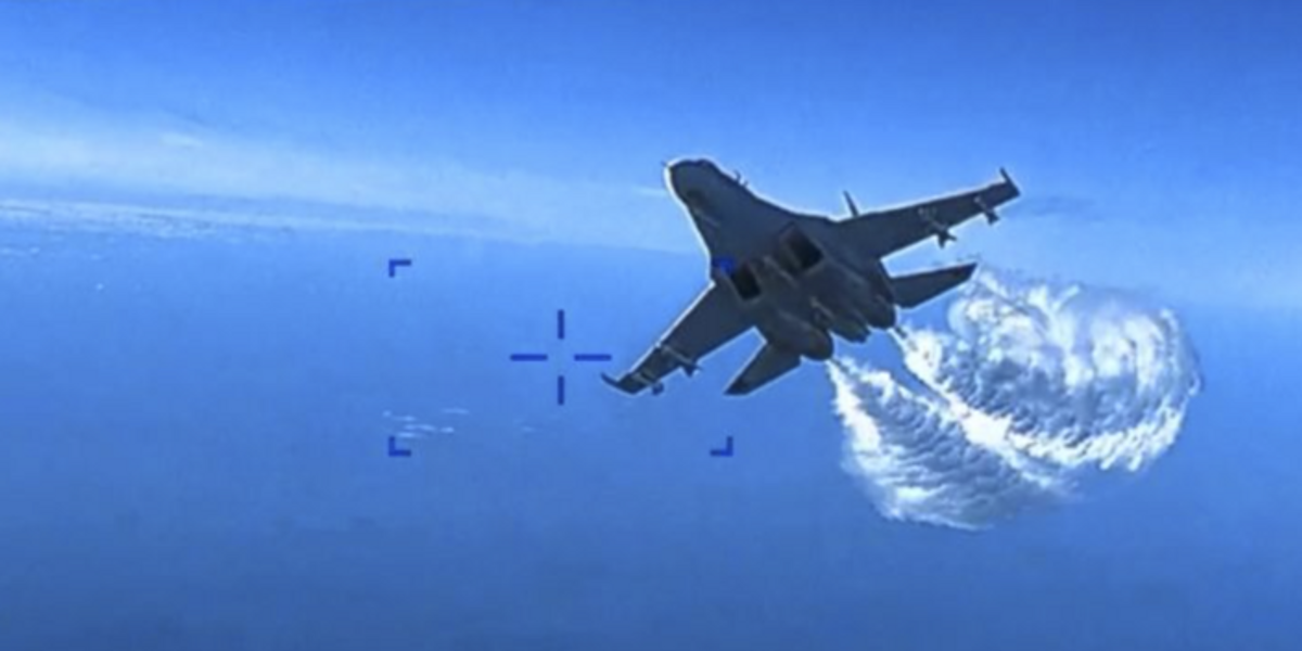 NextImg:US military releases video of Russian fighter jet colliding with American drone, US tells Russia it will fly wherever international law permits