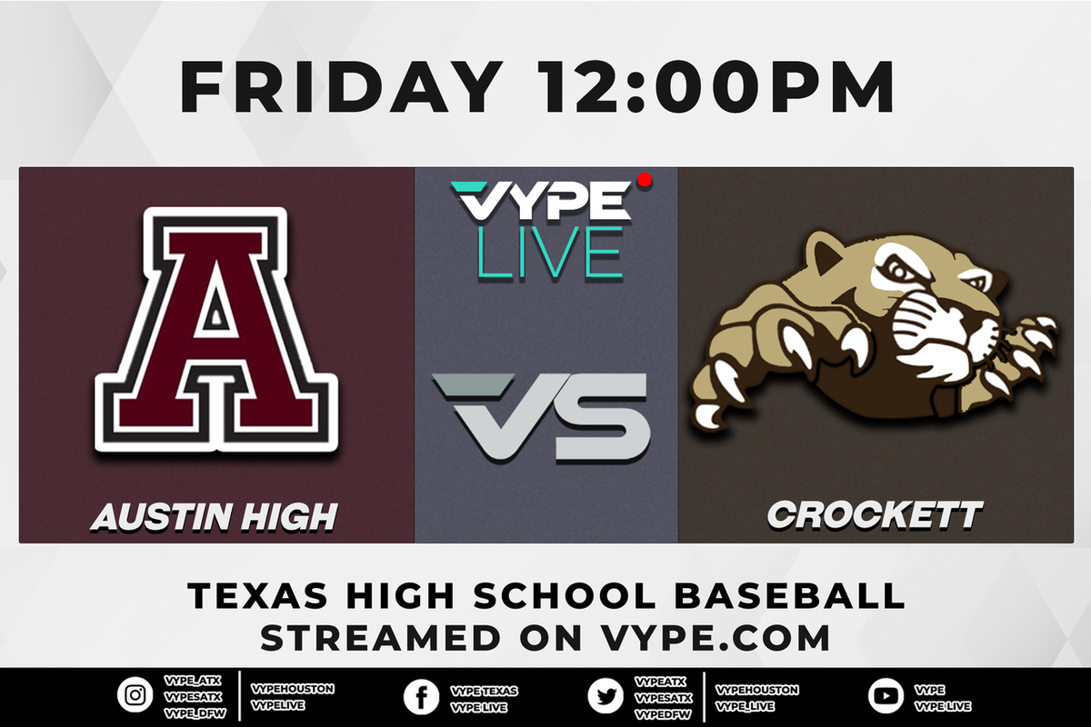 12PM - Baseball | AISD Tournament: Austin High vs. Crockett