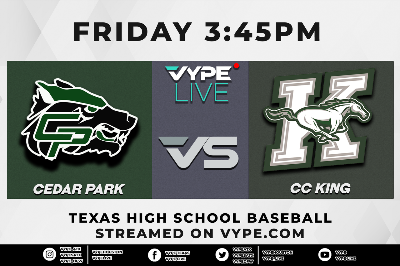 3:45PM - Baseball | Mira’s Bayfront Bash: Cedar Park vs. CC King