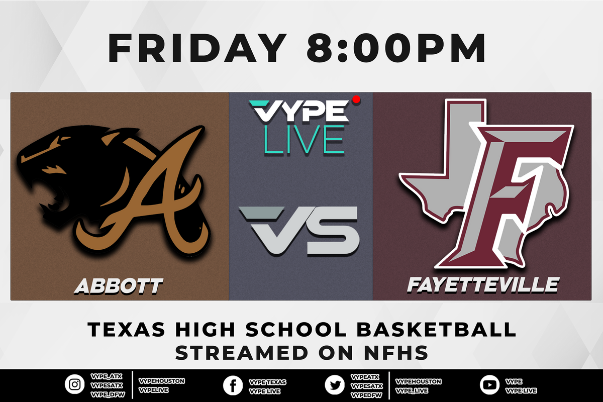 8PM - NFHS | 1A Boys Basketball, Region IV Semifinal: Abbott vs. Fayetteville