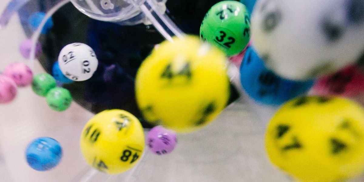 Balls from the UK national lottery